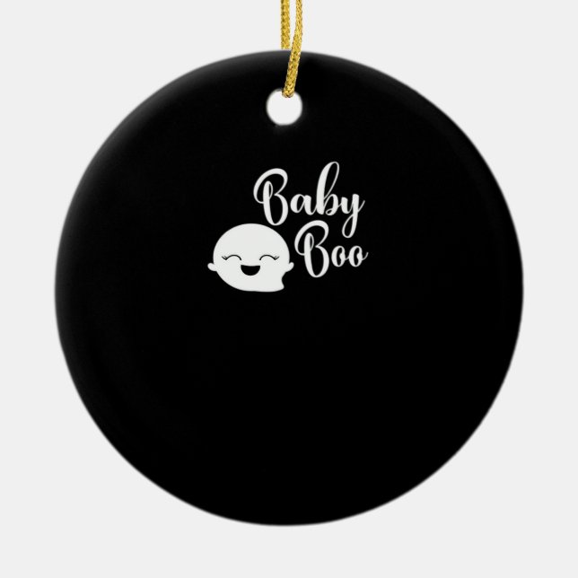 Baby Boo Halloween Julgransprydnad Keramik (Framsidan)