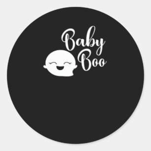 Baby Boo Halloween Runt Klistermärke