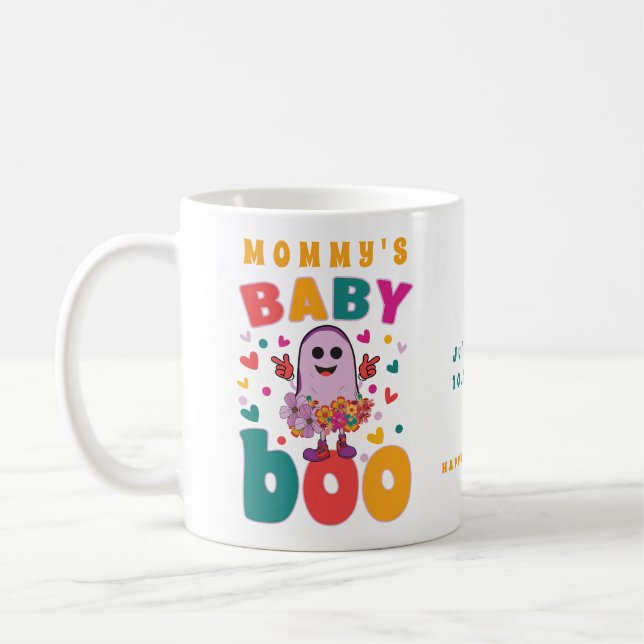 Baby Boo oktober Nyfödd Pastel Ghost Hallowen Kaffemugg (Vänster)