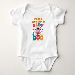 Baby Boo Oktober Nyfödd Pastell Spöke Hallowen T Shirt