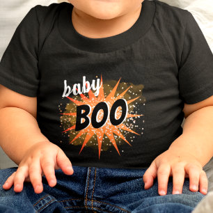 Baby Boo   Orange Halloween T Shirt