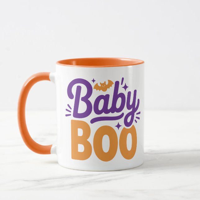 Baby Boo Söt Halloween Mugg (Vänster)