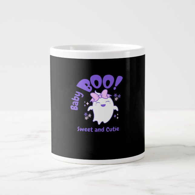 Baby Boo! Söt och Småbarn Halloween-design Jumbo Mugg (Framsidan)