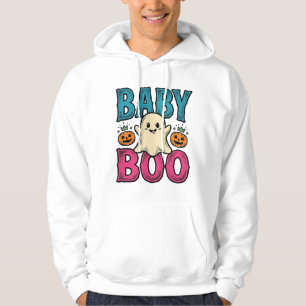 Baby Boo Vintage Halloween Ghost T-Shirt Design_1 Hoodie