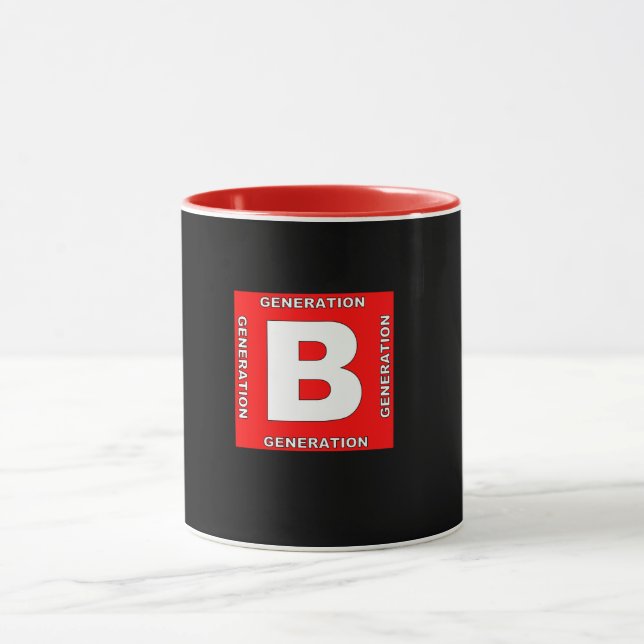 Baby Boomer generation mugg. Mugg (Center)