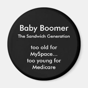 Baby Boomer Magnet - runda