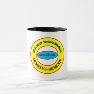 BABY BOOMER Roman Numerals Mugg