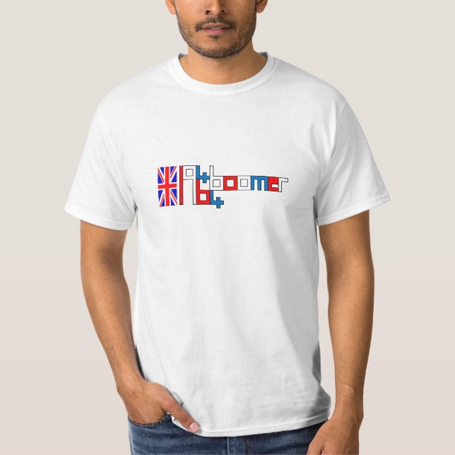 Baby boomer T-shirt-logotyp T Shirt (Framsida)
