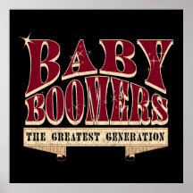 Baby boomers de Underbarare Generation Retro Sloga