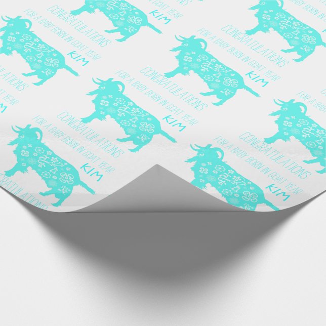 Baby Born i Goat Year Personlig W Papper Presentpapper (Hörn)