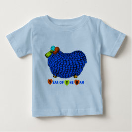 Baby Born i Ram Goat Year Blue Bodykosten Tee Shirt