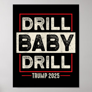 Baby borrtrump 2025 Amerika är tillbaka USA FL Poster