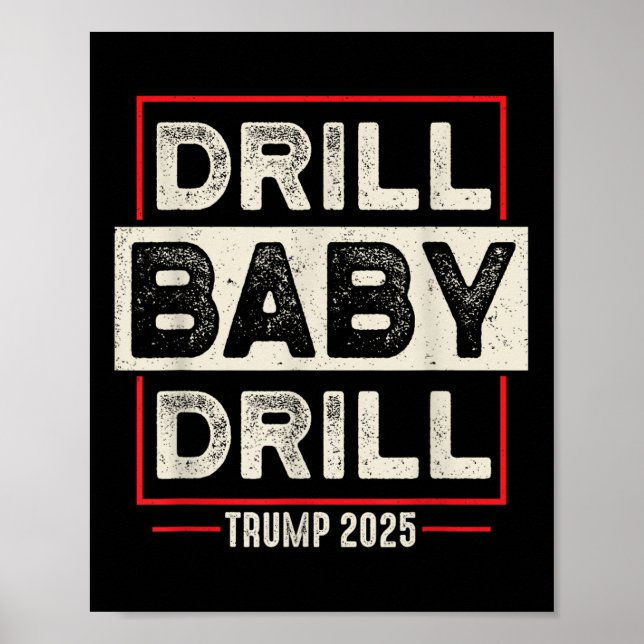 Baby borrtrump 2025 Amerika är tillbaka USA FL Poster (Framsidan)