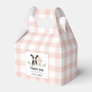 Baby Boskap Rosa Gingham Presentaskar