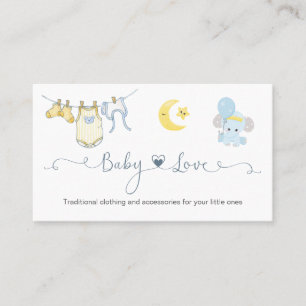 Baby Boutique Clothes Line Affärskort Visitkort