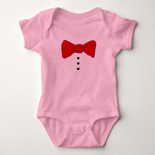 Baby Bow Tie Shirt Tee Shirt (Framsida)