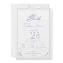 Baby Boy 2nd Birthday Invite