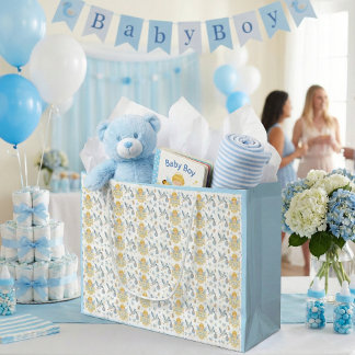 Baby Boy Arrival Stork Angel Announcement
