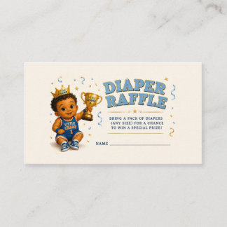 Baby Boy Basket Diaper Lotteri Baby Shower Spel Visitkort