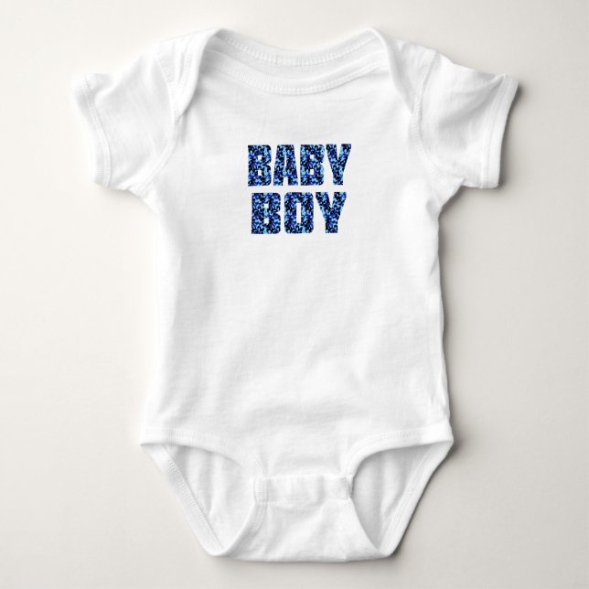 Baby Boy (blå) T Shirt (Framsida)