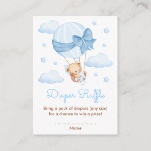 Baby Boy Blue Ballong Bebis Badrums Raffel Tilläggskort