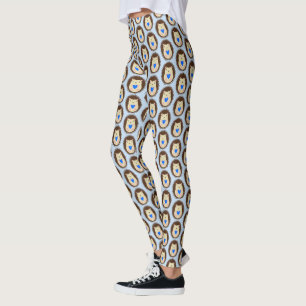 Baby Boy Blue Heart Igelkott Mönstrad Leggings