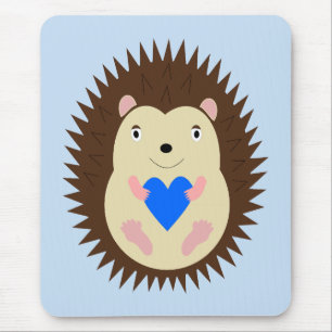 Baby Boy Blue Heart Piggsvin Musmatta
