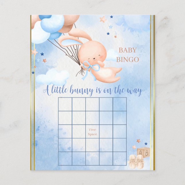 Baby Boy Bunny Bebisdusj spel (Framsida)