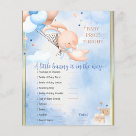 Baby Boy Bunny Förlossningsfest spel