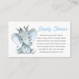 Baby Boy Elefant Display Duschkort Tilläggskort