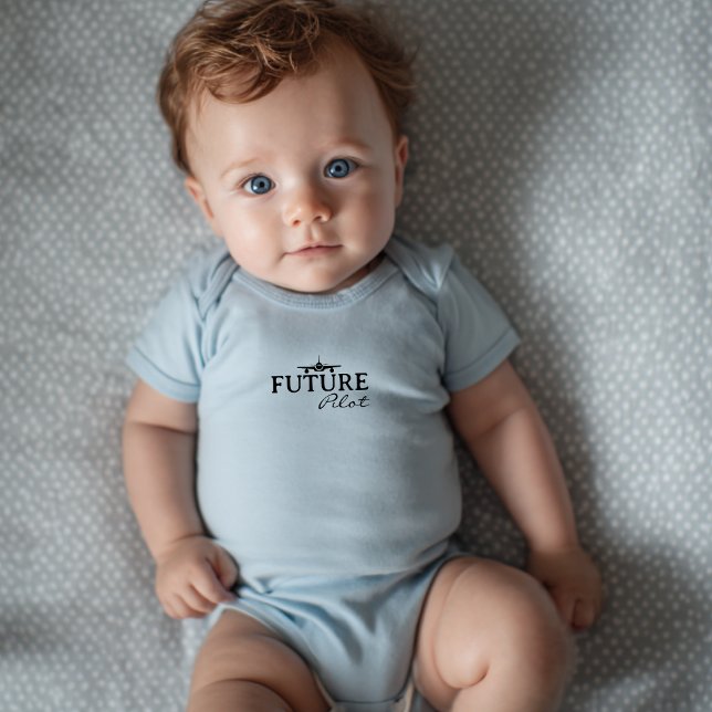 Baby Boy Future Pilot Flygplan Aviator Minimalist  T Shirt (Skapare uppladdad)