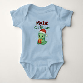 Baby Boy My 1st Christmas Dino T Shirt