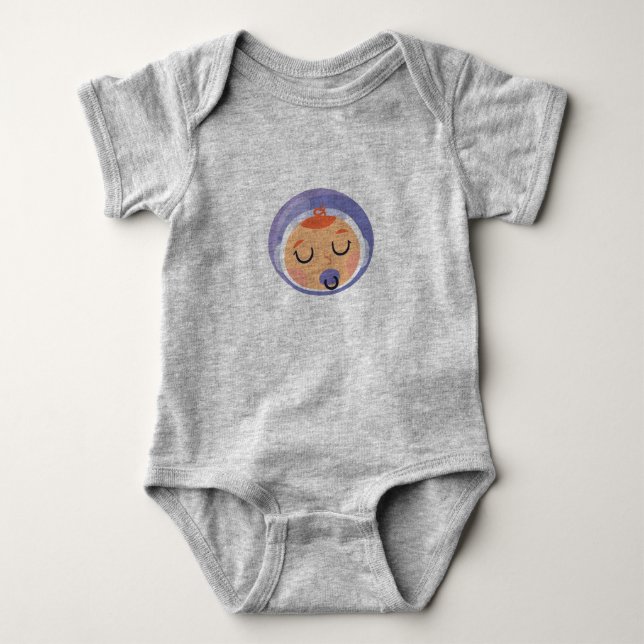 Baby Boy Rymdman T Shirt (Framsida)