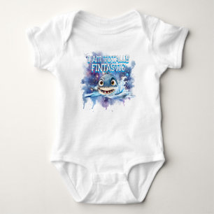 Baby Boy Shark T-Shirt Söt Fintastic