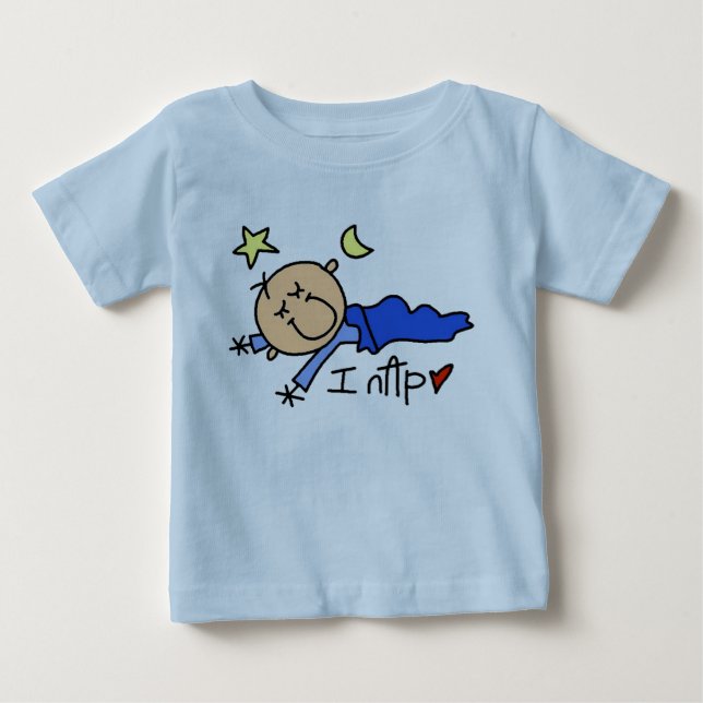 Baby Boy sova T-shirt (Framsida)