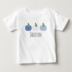 Baby Boys Blue Pumpkin Trio T-Shirt