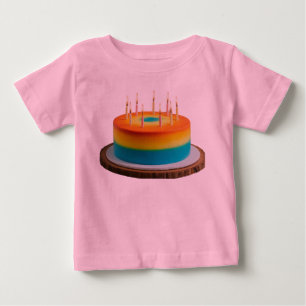 Baby Bra Jersey Birthday Cake T Shirt