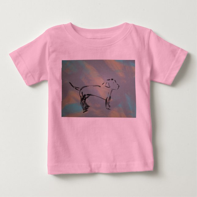 Baby Bra Jersey Hund T-Shirt (Framsida)