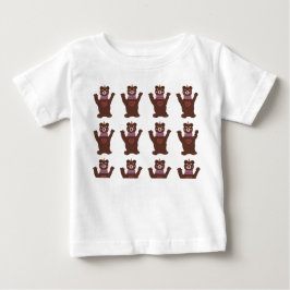 Baby Bra Jersey T-Shirt, vita öron Tee Shirt
