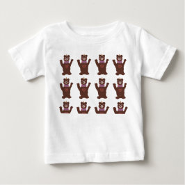 Baby Bra Jersey T-Shirt, vita öron Tröja