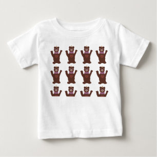 Baby Bra Jersey T-Shirt, vita öron Tröja