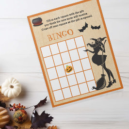 Baby Brewing Bebisdopp Halloween Häxa Bingo Spel Anteckningsblock