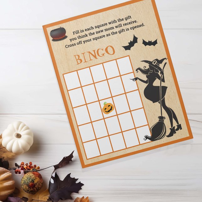 Baby Brewing Bebisdopp Halloween Häxa Bingo Spel Anteckningsblock (Skapare uppladdad)