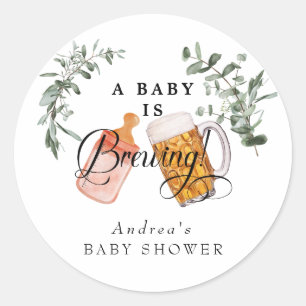 Baby Brewing Favoriter för babykläder för vatten Runt Klistermärke