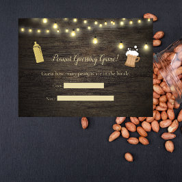 Baby Brewing Guld Guessing Game Baby Shower Tilläggskort