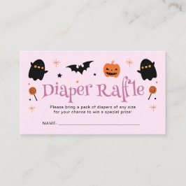 Baby Brewing Halloween Baby Shower Blöja Raffe Tilläggskort