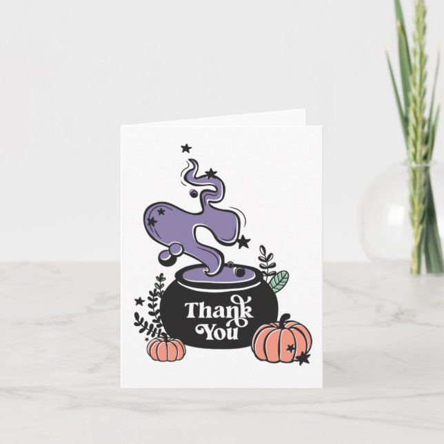Baby Brewing Halloween Baby Shower Tack Kort (Framsida)