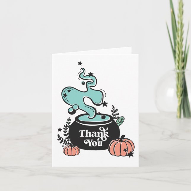 Baby Brewing Halloween Baby Shower Tack Kort (Framsida)