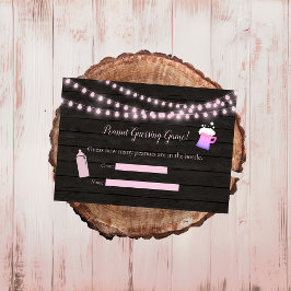 Baby Brewing Rosa Guessing Game Baby Shower Tilläggskort