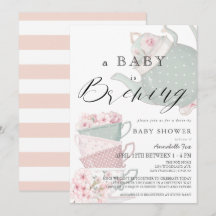 Baby Brewing Rosa Tea Party Drive by Baby Shower